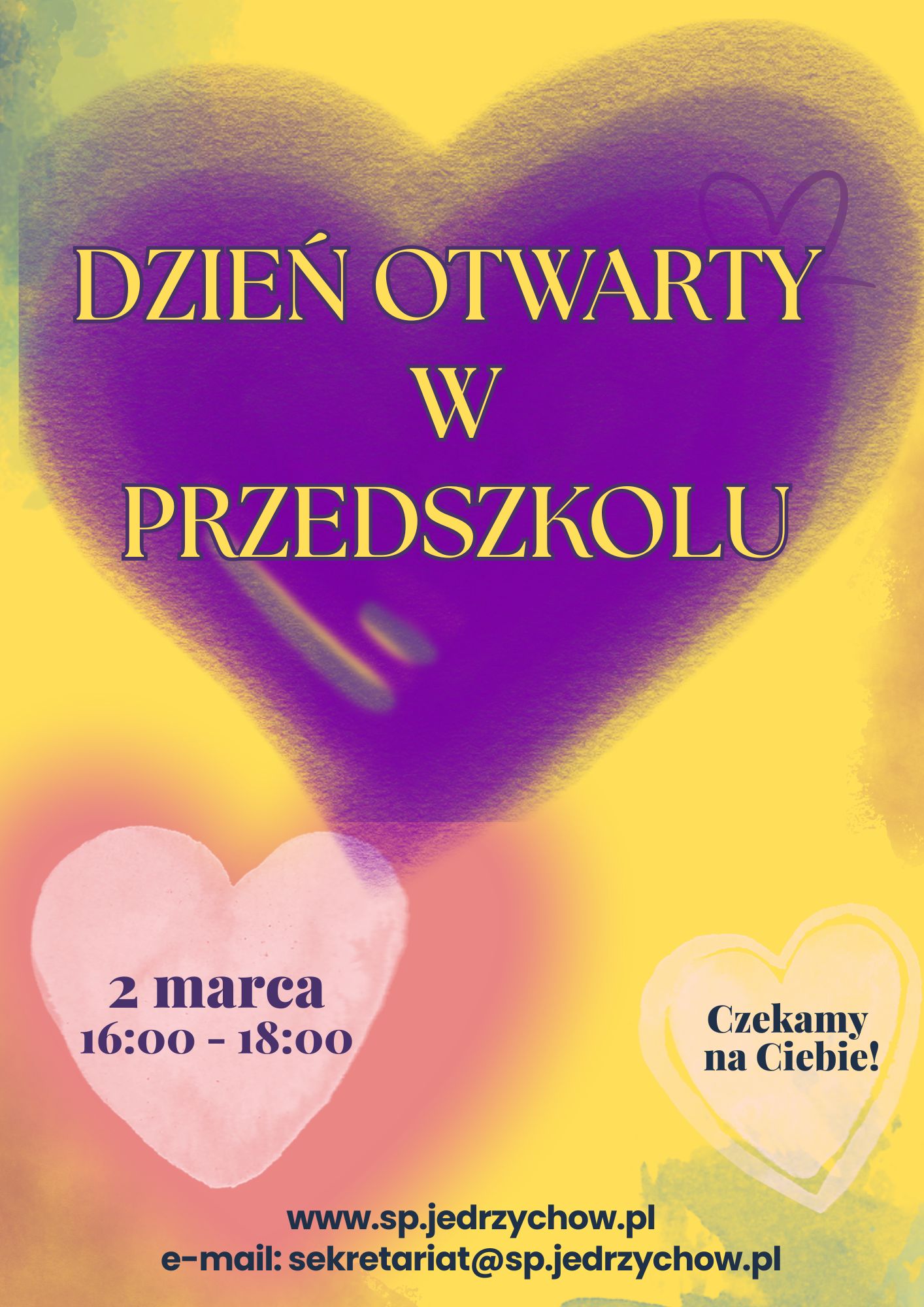 plakat o dniach otwartych w przedszkolu