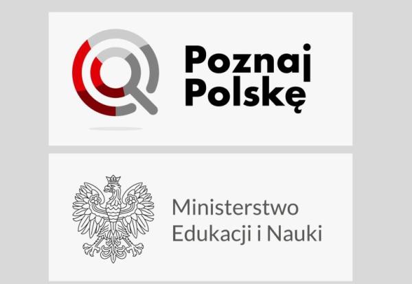 logo programu Poznaj Polskę oraz Ministerstwa Edukacji i Nauki