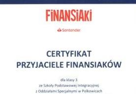 Certyfikat przyjaciele finansiaków