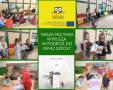 kolaż zdjęć uczniów na zajęciach z projektu Nasza Mała Biblioteka