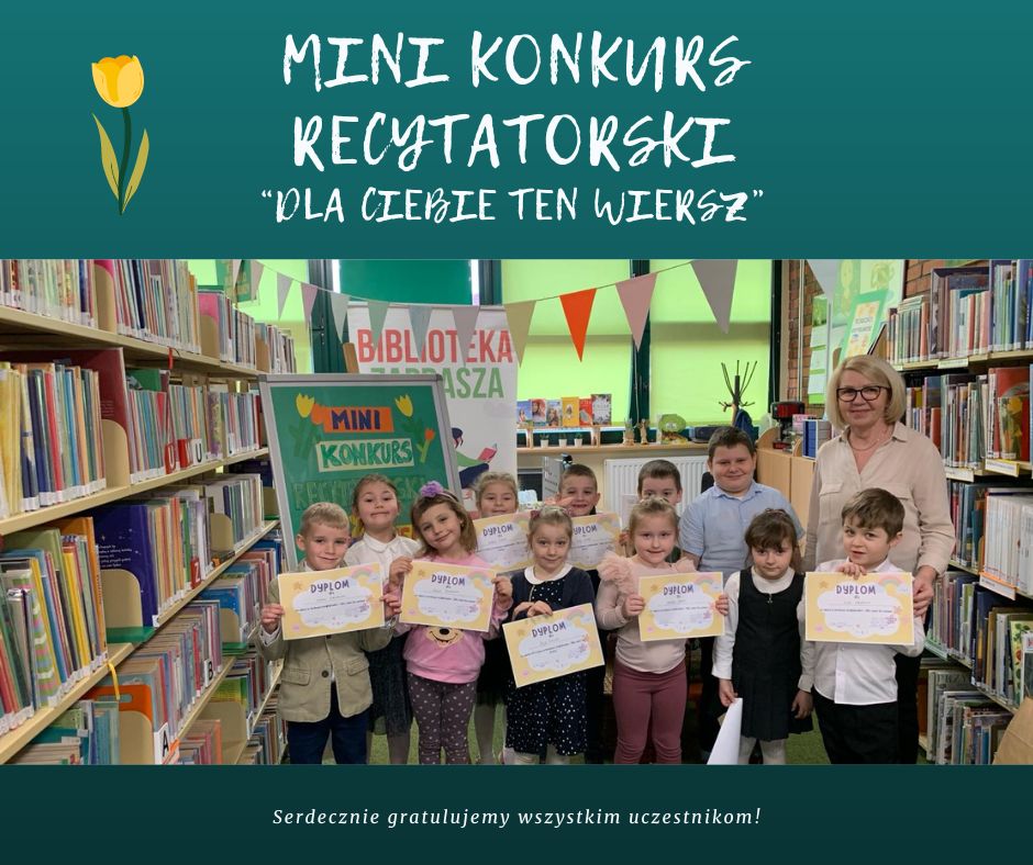 zdjęcie przedszkolak&oacute;w w bibliotece 