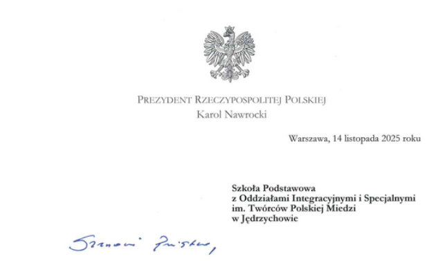 fragment listu od pana prezydenta