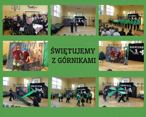 kolaż zdjęć uczni&oacute;w i g&oacute;rnik&oacute;w