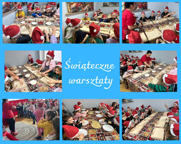 kolaż zdjęć na warsztatach lepienia pierog&oacute;w