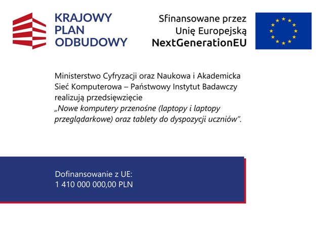 Zdjęcie plakatu informacyjnego
