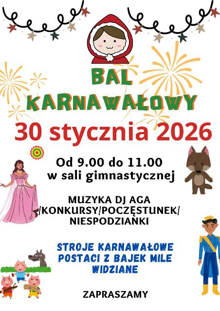 plakat balu karnwałowego