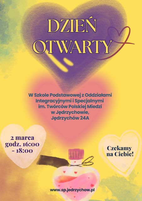 plakat na dzień otwarty