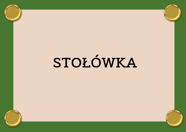grafika z napisem stoł&oacute;wka