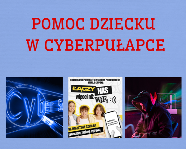 grafika z ikonami o cyberpułapce