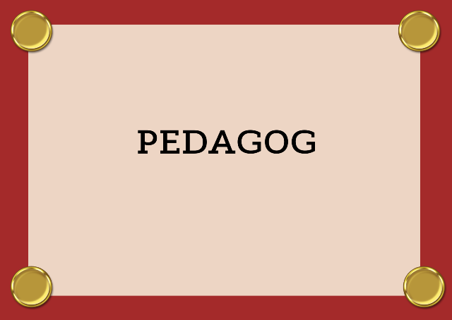 GRAFIKA Z NAPISEM PEDAGOG