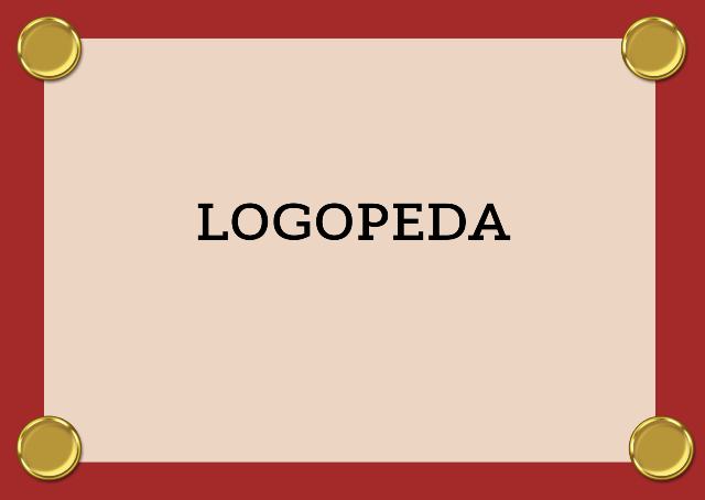 GRAFIKA Z NAPISEM LOGOPEDA