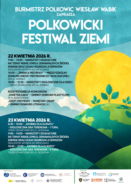 plakat Polkowickiego Festiwalu Ziemi