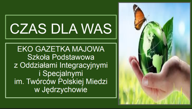 Zdjęcie pierwszej strony ekogazetki majowej