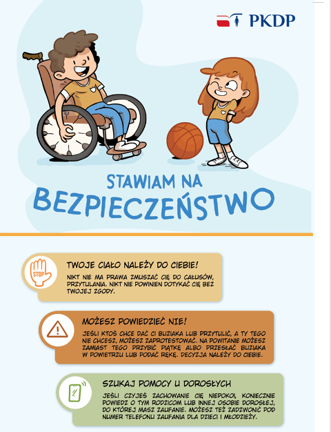 plakat o bezpieczeństwie dzieci