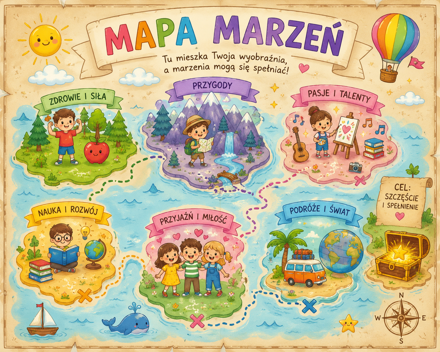 przykładowa mapa marzeń