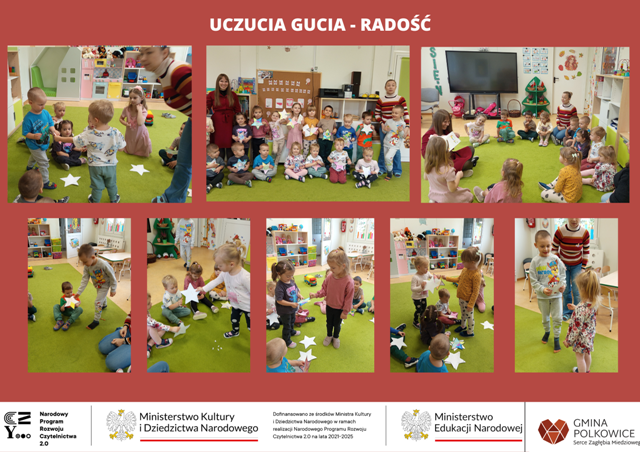 przedszkolaki na zajęciach z panią psycholog