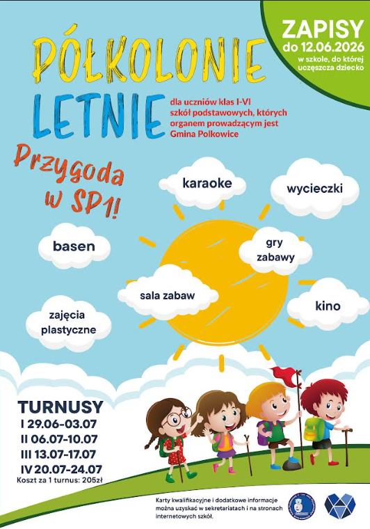 plakat o półkolonii letniej
