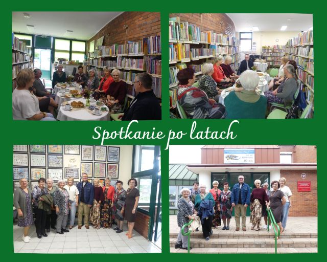 kolaż zdjęć uczestników spotkania w szkole