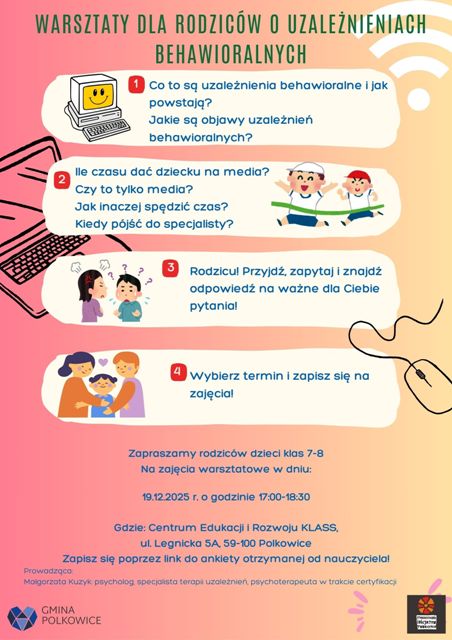 plakat promujący warsztaty