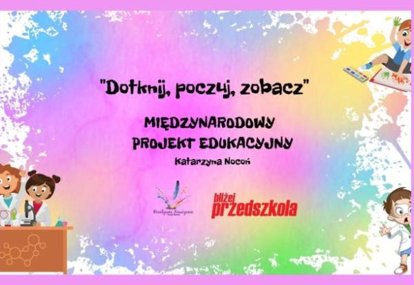 logo międzynarodowego projektu dotknij poczuj zobacz