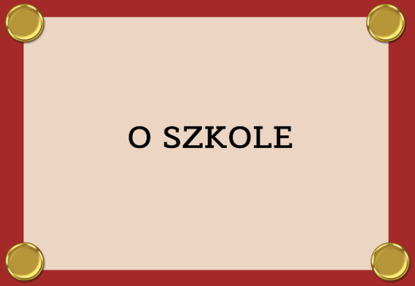 grafika z napisem o szkole