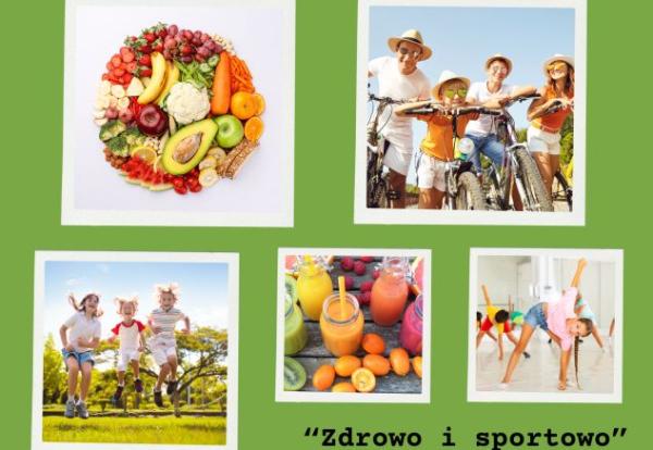 kolaż zdjęć o zdrowym stylu życia