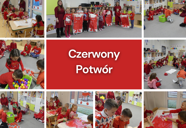 kolaż zdjęć na zajęciach z panią psycholog