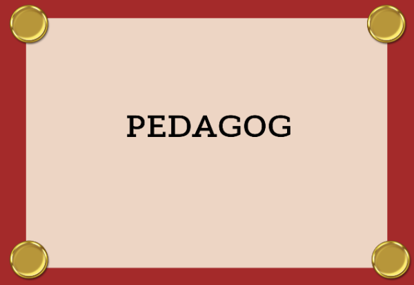 GRAFIKA Z NAPISEM PEDAGOG