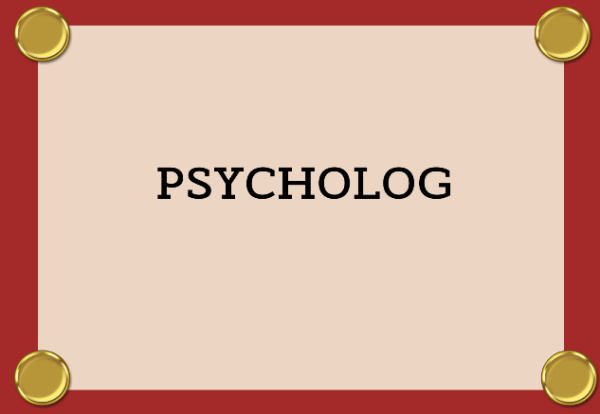 GRAFIKA Z NAPISEM PSYCHOLOG