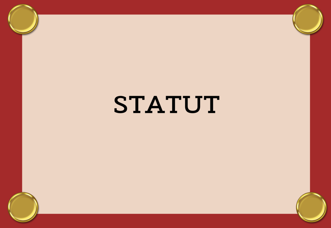 GRAFIKA Z NAPISEM STATUT