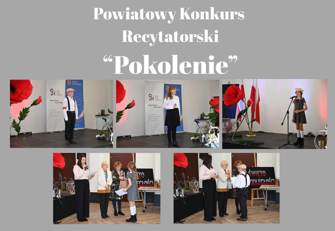 XIX Powiatowy Konkurs Recytatorski „Pokolenie”