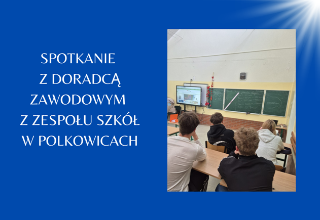 zdjęcie uczniów w klasie na spotkaniu z doradcą zawodowym