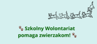 plakat o akcji charytatywnej Szkolnego Koła Wolontariatu