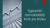 piersza strona prezentacji dla ósmej klasy przed egzaminem